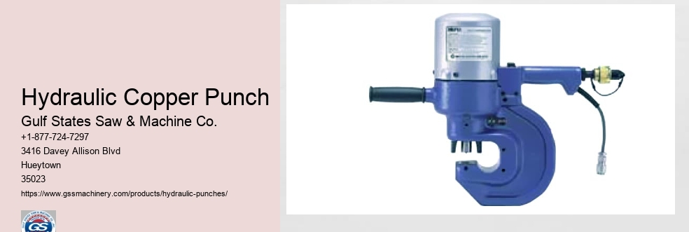 Hydraulic Copper Punch