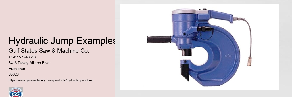 Hydraulic Jump Examples